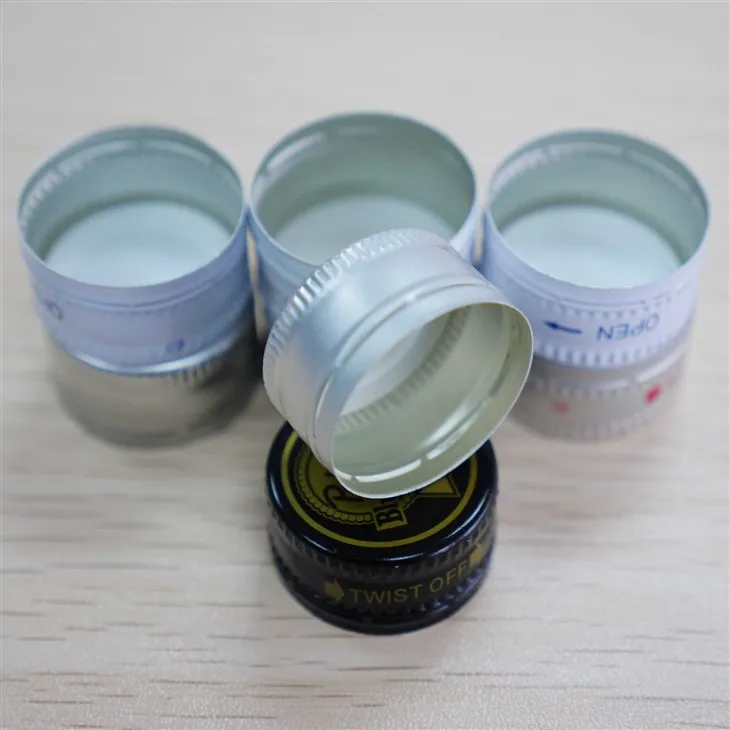 38 Gold Aluminum Bottle Temper-proof Screw Top Cap Matt