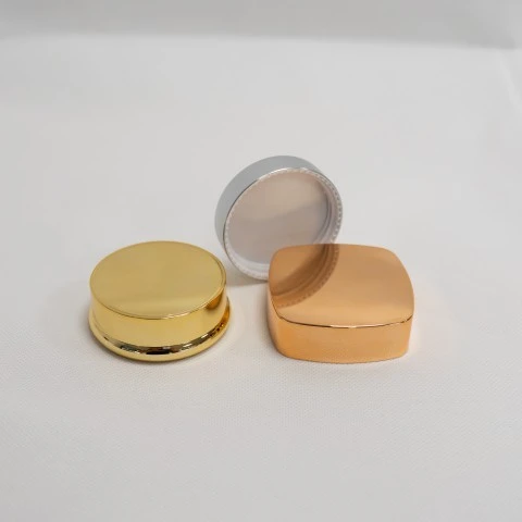 Cosmetic Bottle Caps – Electroplated Zinc Liquor-style Perfume Lid manufacturers
