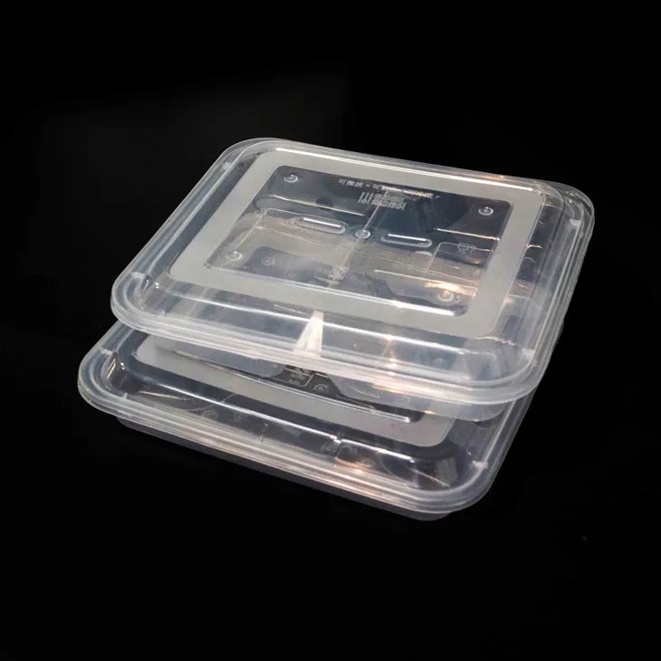 Stackable Divided Plastic Food Containers - Space-Saving Design (4)